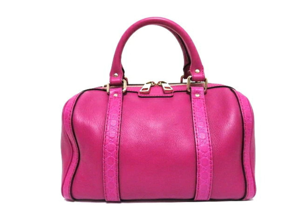 Gucci Boston bag GG Guccissima calfskin purple